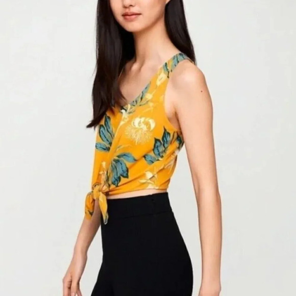 Aritzia Babaton Jeronimo Tie Front Tank - Picture 3 of 10